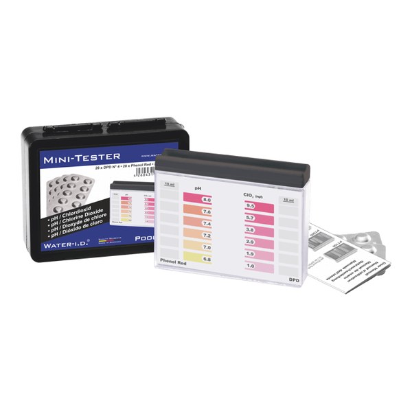 Water-I.D. PTM900 — Kompakt Mini Pooltester (Klor Dioksit)