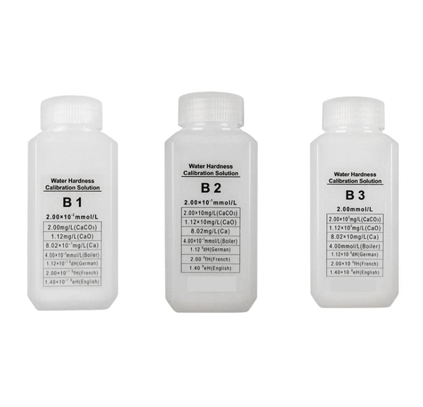 Su Sertliği Kalibrasyon Çözeltisi Seti · B1/B2/B3 (3×120 ml) — Apera YD300-1