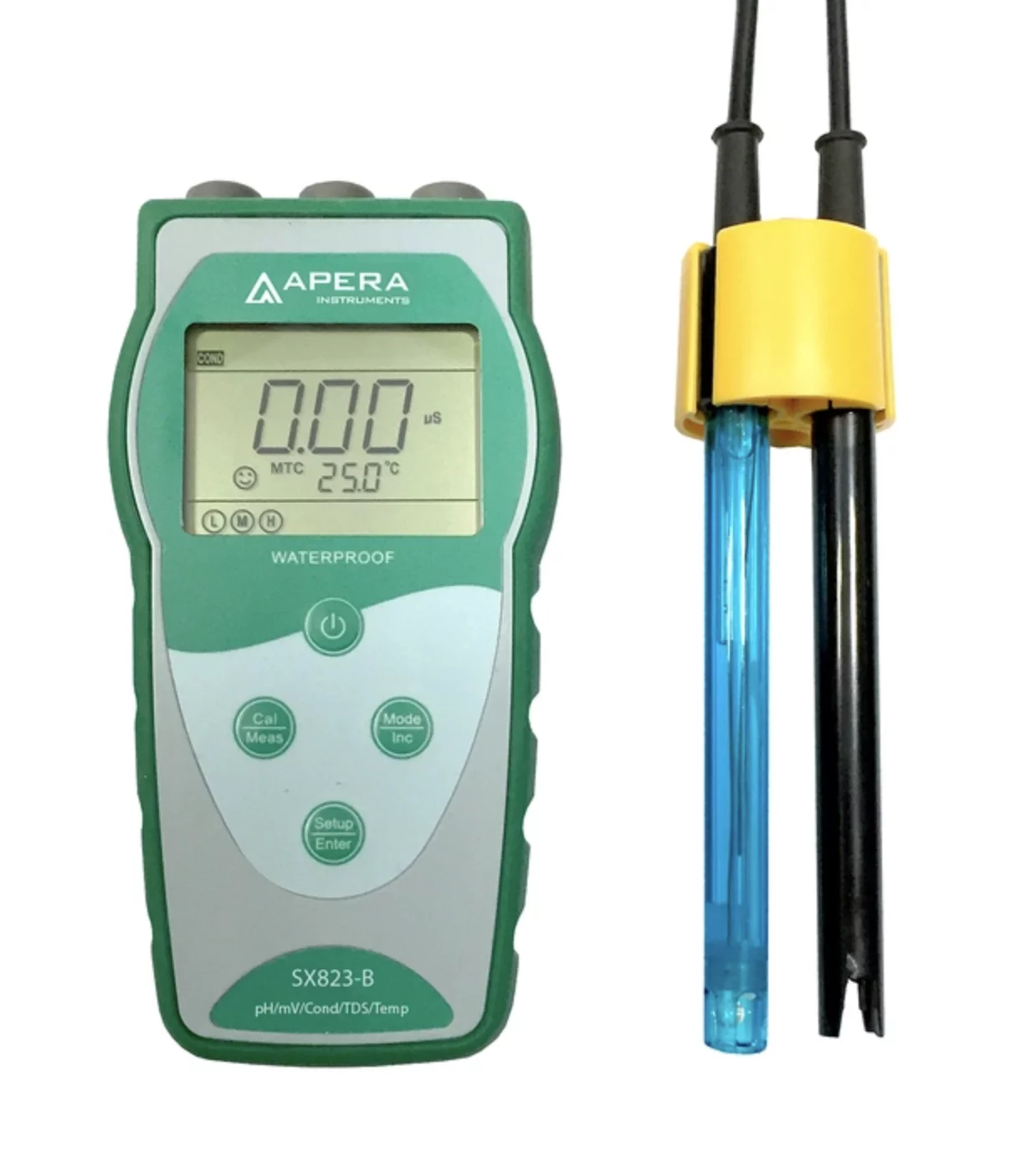 pH (ORP) / İletkenlik / TDS / Sıcaklık için Portatif pH Ölçüm Cihazı APERA SX823-B