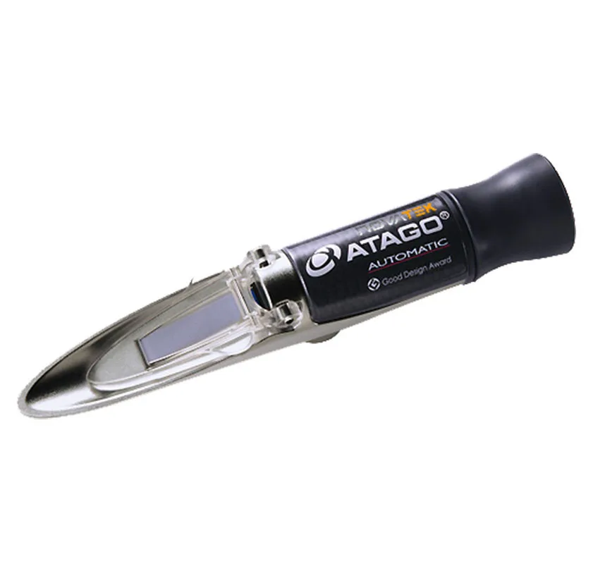 Meyve-ve-Meyve-Suyu-Refraktometresi-0-33-Brix-Atago-2312-Master-T.jpg Yüksek Sıcaklıklara Uygun El Tipi Refraktometre 60-100 Brix Atago 2384 Master-100H