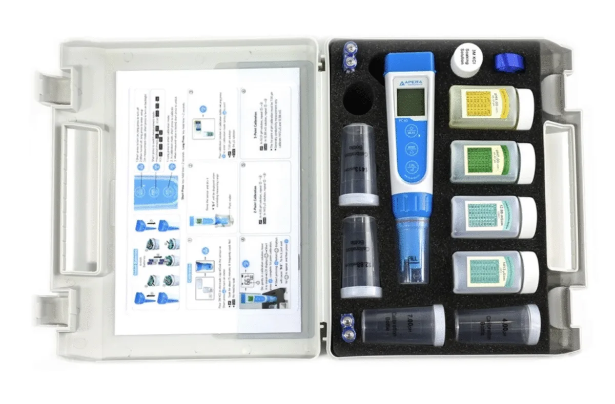 Portable Premium Multiparameter (pH / EC / TDS / Salinity / Temperature) Test Meter APERA INSTRUMENTS PC60 - Image 2