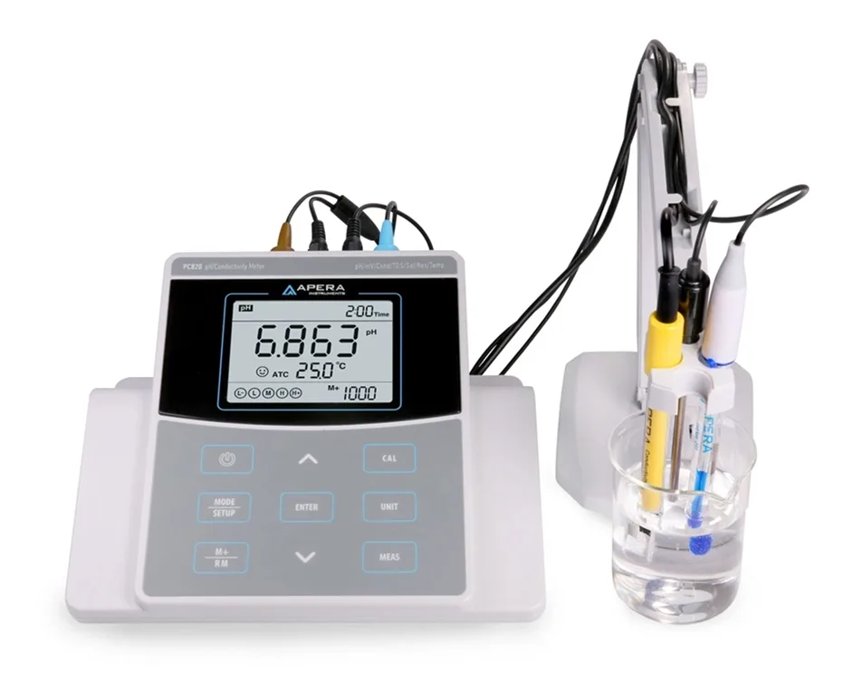 High Precision Benchtop pH/Conductivity Meter PC820 APERA - Image 2