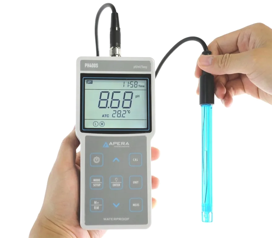 جهاز قياس الرقم الهيدروجيني المحمول APERA PH400S وفقاً لمعايير GLP - Image 3