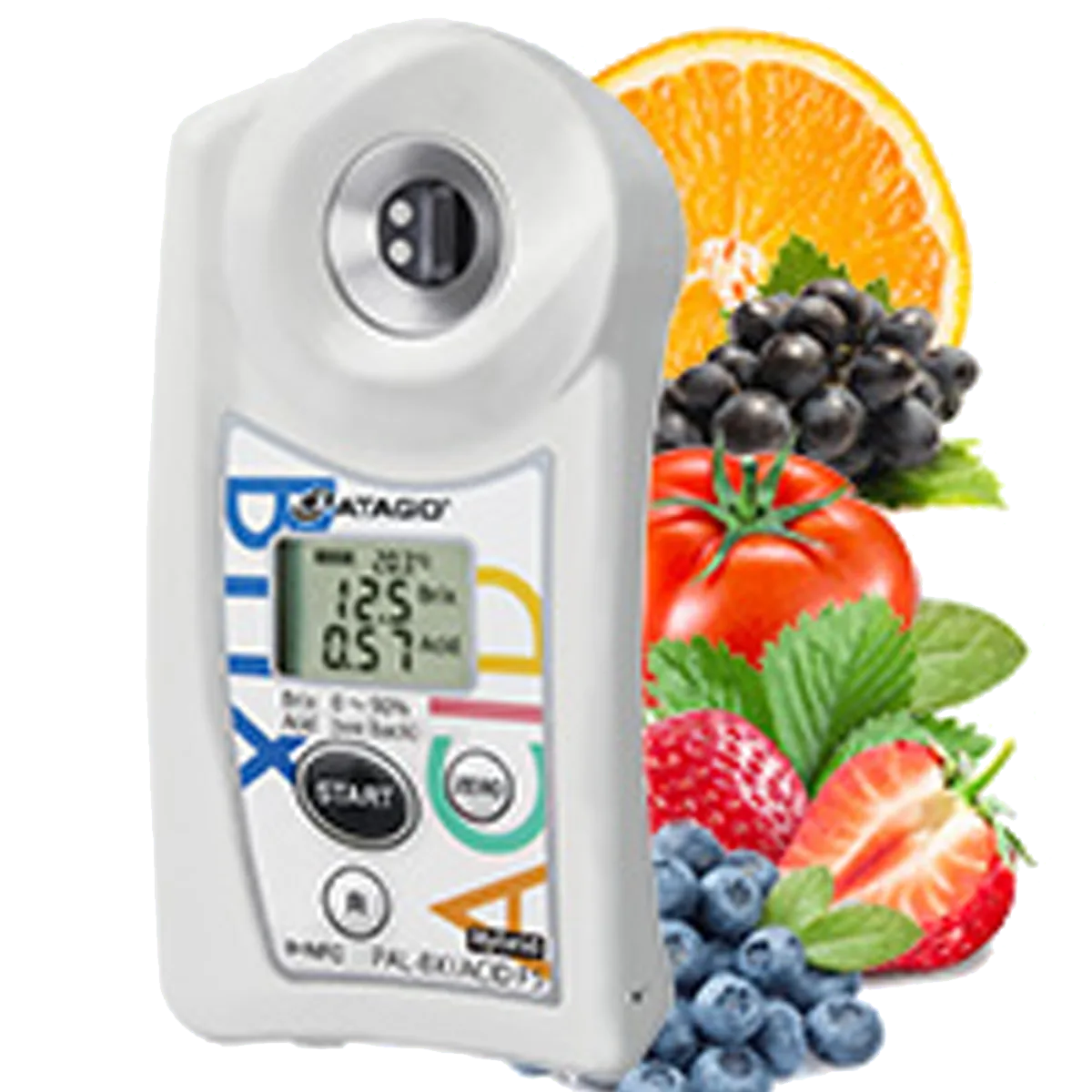 Pocket Brix-Acidity Meter Multi Fruits PAL-BX_ACID F5 Master Kit_ Çok Meyveli Asitlik Ölçer PAL-Easy ACIDF5 Master Kit
