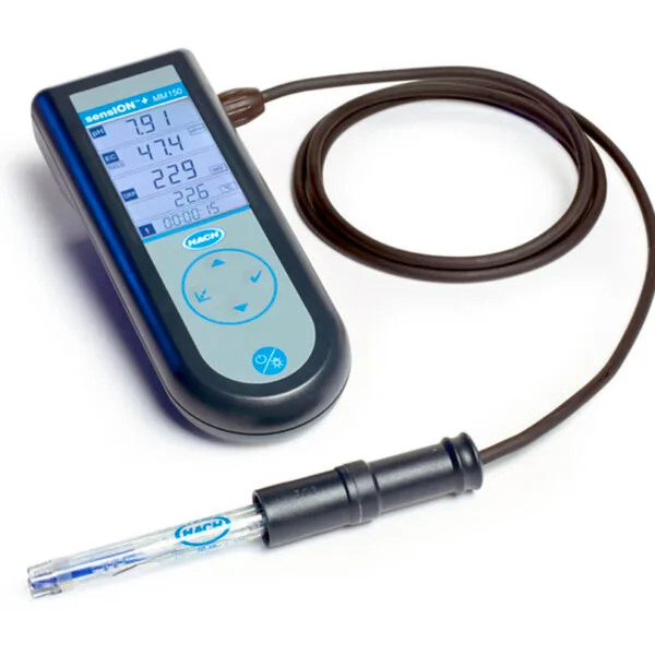 Portatif Multimetre Seti pH, ORP ve İletkenlik için Hach Sension+ MM150