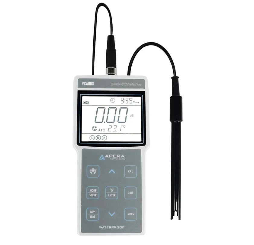 Portatif-pH-Iletkenlik-Olcum-Cihazi-GLP-standartlarinda-APERA-PC400S.jpg Portatif pH / İletkenlik Ölçüm Cihazı GLP standartlarında APERA PC400S