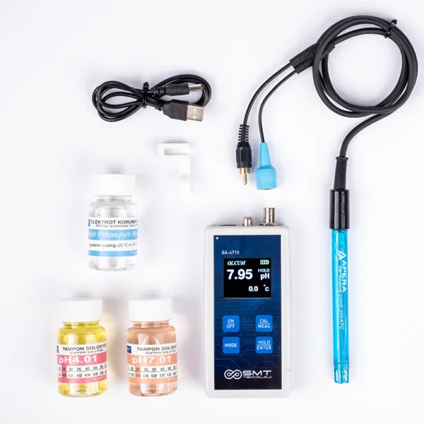 Portatif pH Metre Seti - SMT - Apera 201TF Elektrotlu