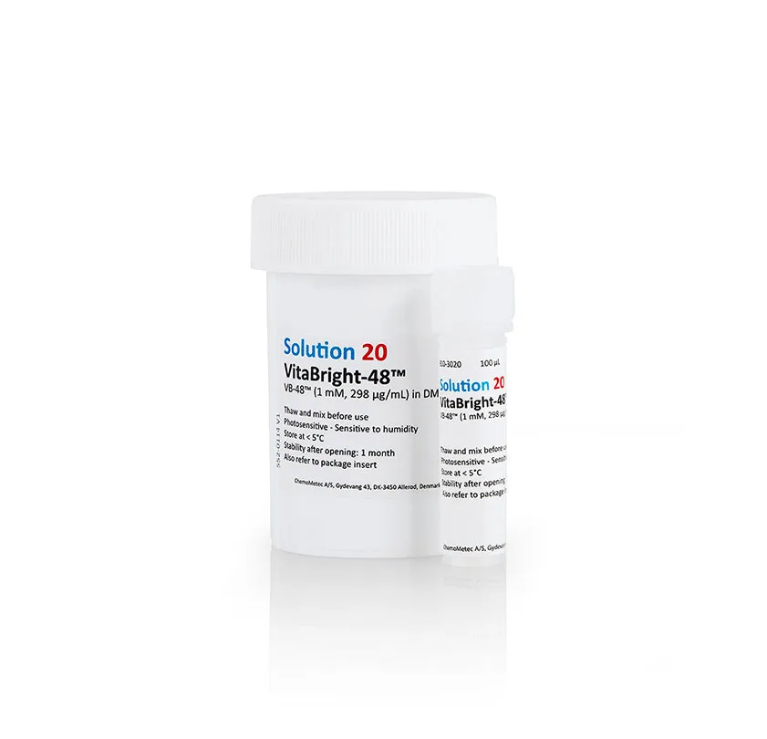 Solusyon-20-VitaBright-48-100-µl-Chemometec.jpg Solüsyon 20 VitaBright-48™ 100 µl Chemometec