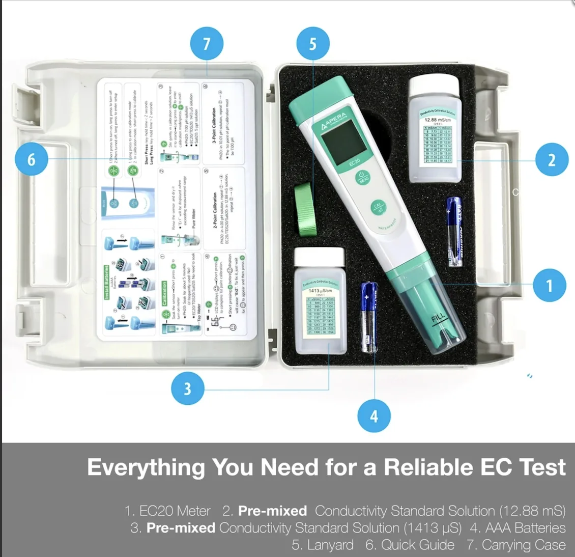 APERA INSTRUMENTS EC20 Portable Conductivity Meter - Image 2