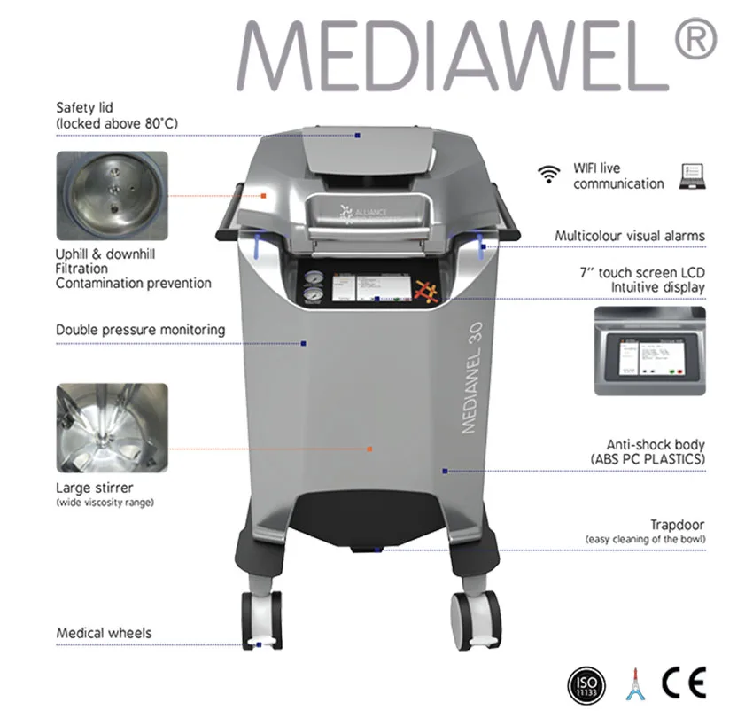 MEDIAWEL 30 Automatic Media Preparation and Autoclave Unit (2.5 - 30 L) - Image 2