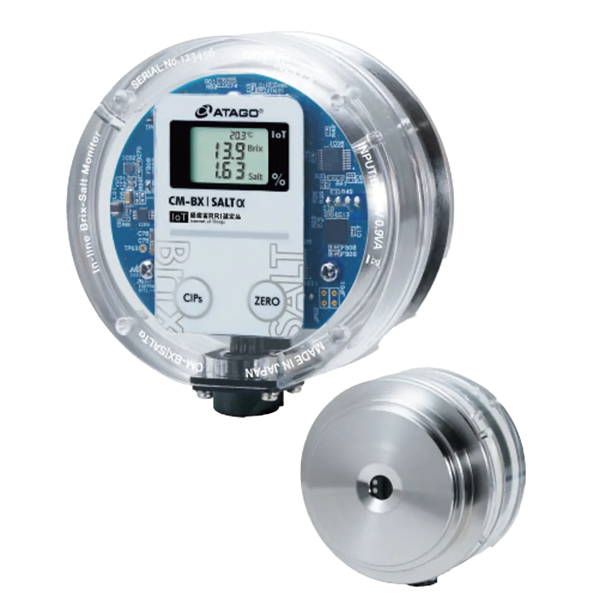 In-line Brix-Salt Monitor CM-BX_SALTα_ CM-BX|SALTα Hibrit Brix-Salt Monitor