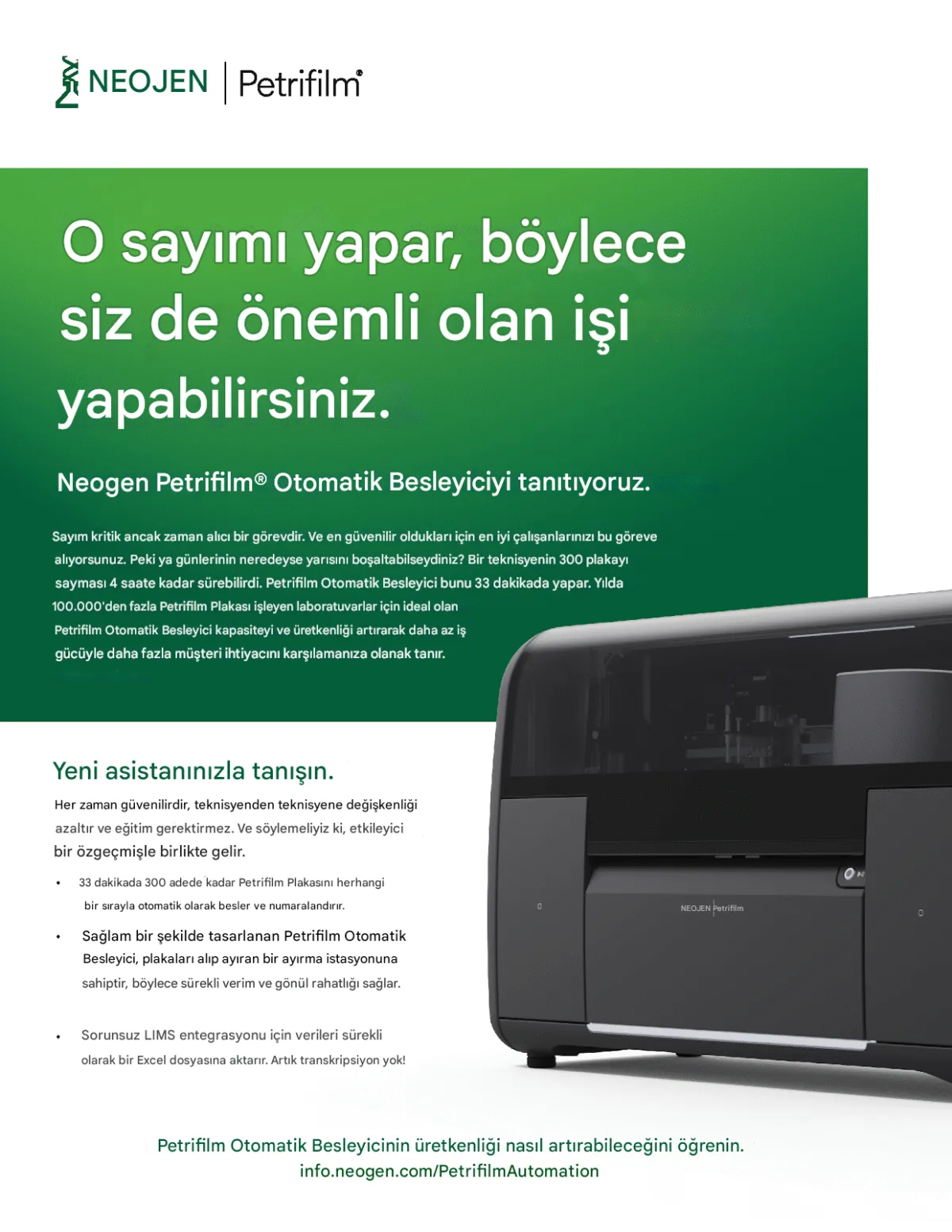 Neogen® Petrifilm® Automated Feeder - Automated Colony Counting System - Image 3